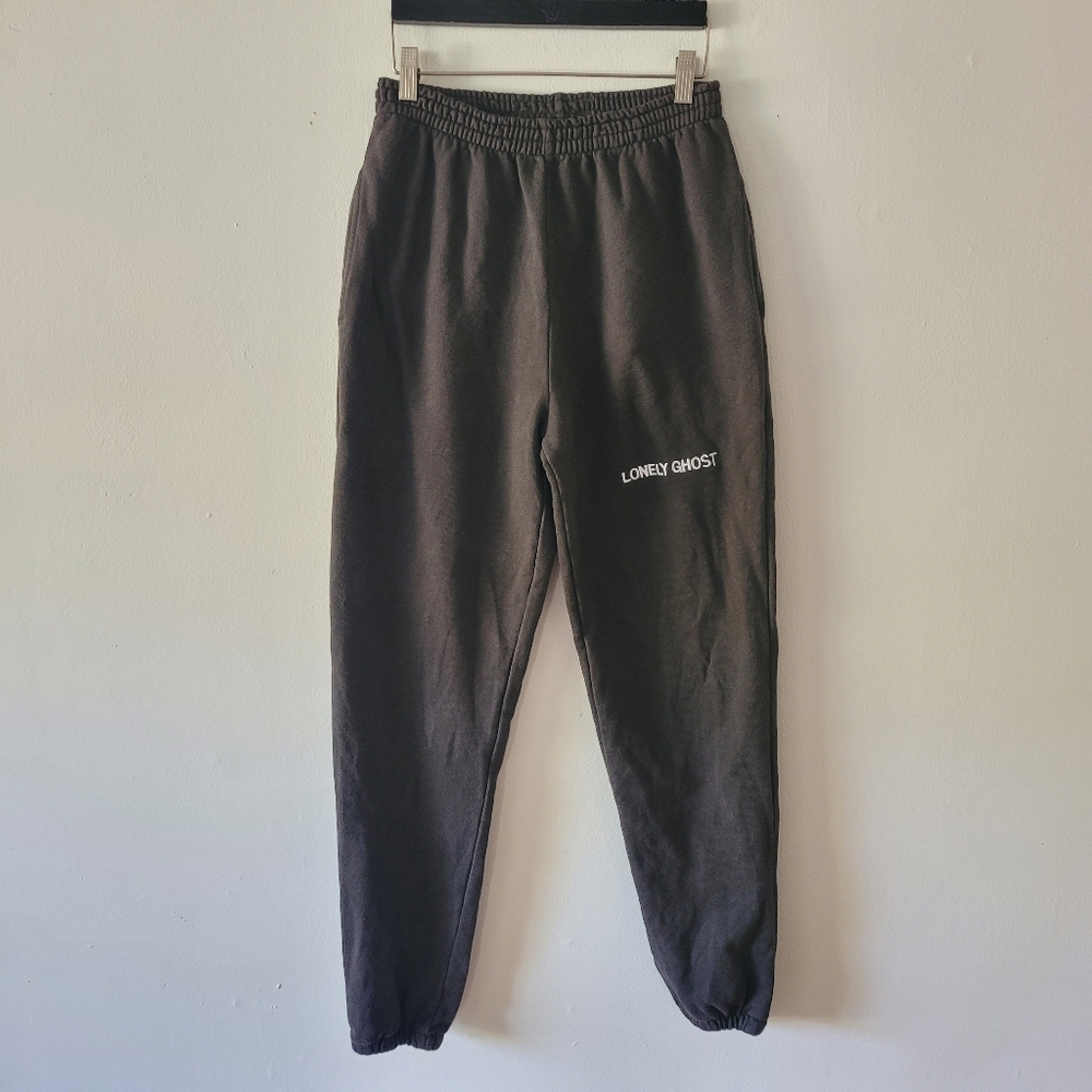 Lonely Ghost Menw Jogger Sweatpants Small Brown Loungewear‎